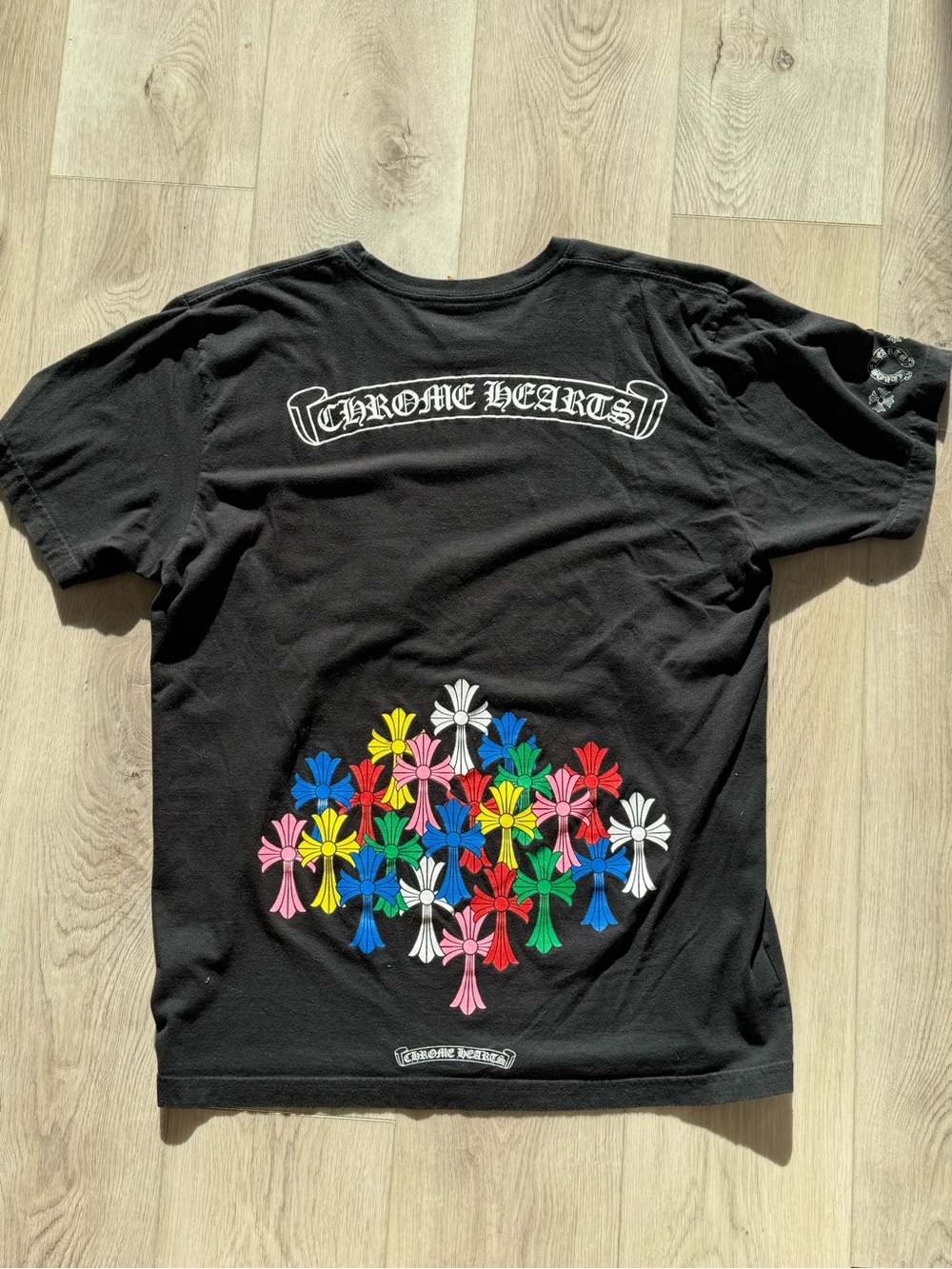 Chrome Hearts Black Men's Medium with Colorful Cross Cluster